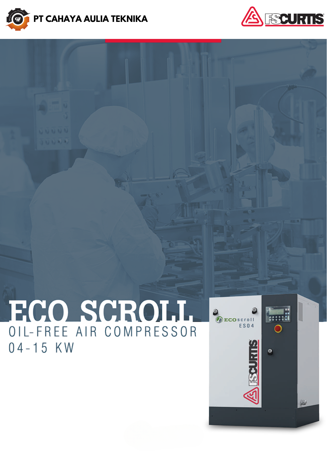 FS Curtis Eco Scroll Oil-Free Air Compressor 04-15 kW
