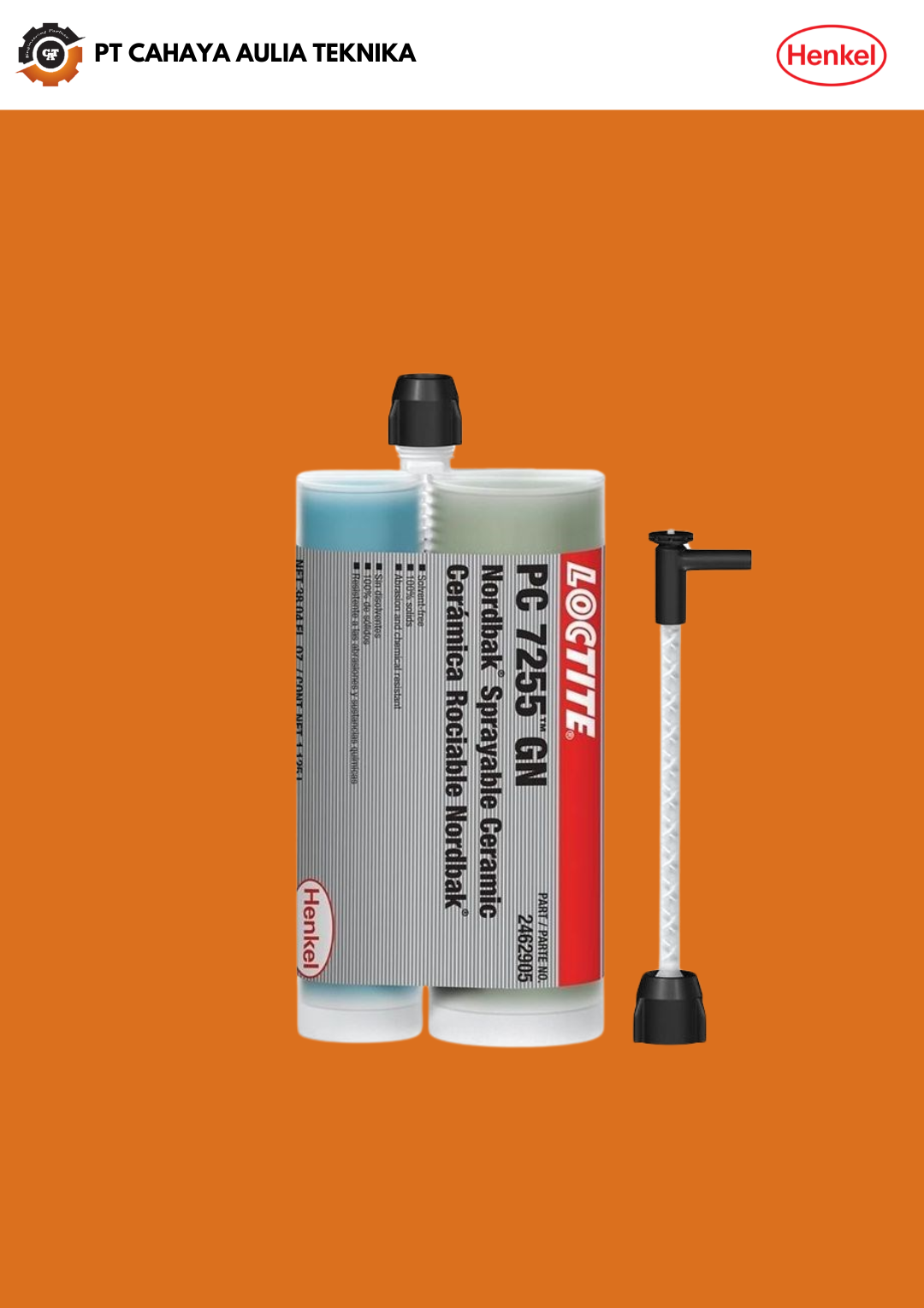 LOCTITE PC 7255 GN Nordbak Sprayable Ceramic